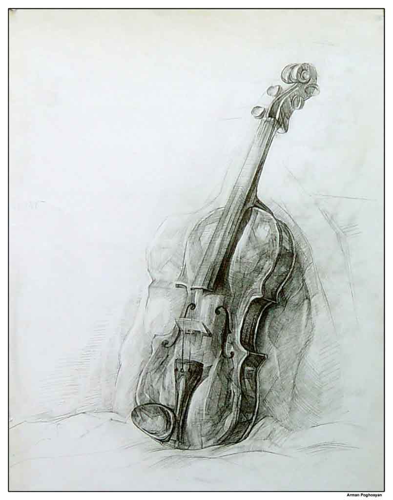 Violin, Pencil, Arman Poghosyan